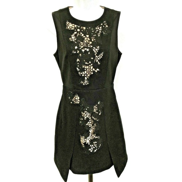 Tibi Dress Sheath Black Silk Lined NWT Wool Dress D3 - Picture 1 of 7